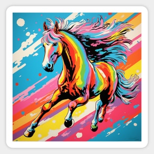 Pride Horse Pop Art Sticker